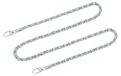 Productafbeelding van Schouderbanden - Vervangingsbanden met metalen gespen - voor handtassen en schoudertassen - 120 cm - Lichtgroen en zilver