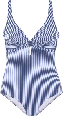 Produktbild von s.Oliver Badeanzug hellblau-weiß Größe 34 A/B