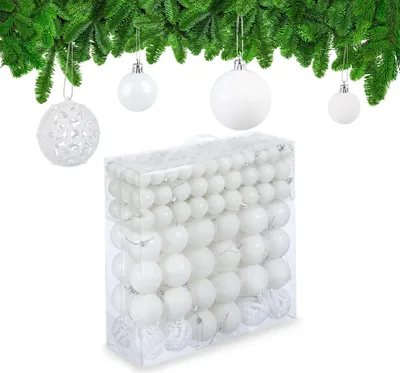 Productafbeelding van Kerstballen van kunststof, set van 150 stuks