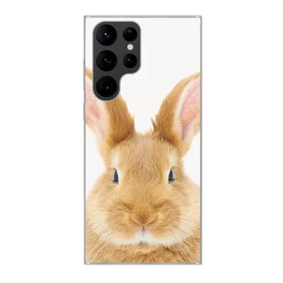 Produktbild von MuchoWow® Handyhülle Schutzhülle Hülle für Samsung Galaxy S22 Ultra Kinder - Kaninchen - Kind - Mädchen - Jungen Silikon Softcase Handy Hülle - Abbildung