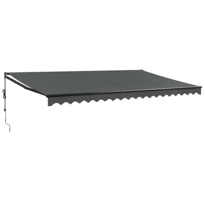 Produktbild von vidaXL Elektrische Markise mit Kurbel Anthrazit 5x3 m