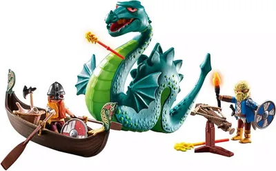 Produktbild von PLAYMOBIL Wikinger mit Seeungeheuer, Aktion/Abenteuer, 4 Jahr(e), Mehrfarbig, Kunststoff