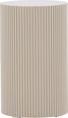Produktbild von Lenox Ecktisch Ø30 cm Sockel beige.