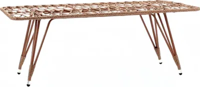 Produktbild von Esstisch echteckig Braun Luxus Hochwertig Rattan Moderner Design