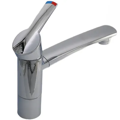 Produktbild von Wasserhahn Einhebelmischer Como Wohnmobil Wohnwagen Caravan Camping Boot + Schalter chrom