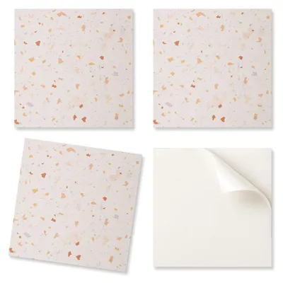 Obrázok produktu pre Sada vinylových obkladových dlaždíc, abstraktný terazzo vzor, 20 x 20 x 20 cm