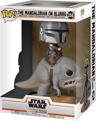 Imagen del producto de Star Wars: The Mandalorian - El Mandaloriano en Blurrg 358 - Funko Pop! - Figura de vinilo