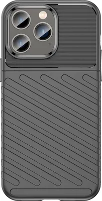 Image de Cazy Coque en Silicone Compatible avec iPhone 14 Pro Max - TPU Protection Étui - Noir
