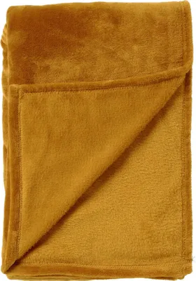 Produktbild von Dutch Decor Wohndecke Flanell-Fleece Charlie 200x220 cm Gelb