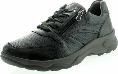 Produktbild von Waldläufer 718007 199 001 Herren Schnürschuh Max Schwarz, Schwarz, Gr. 71/2