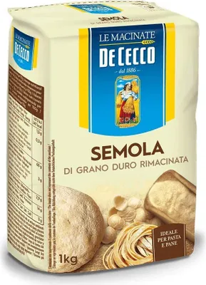 Produktbild von De Cecco - Hartweizengrieß - Semola di grano duro rimacinata (6 x 1 kg)