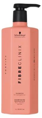 Produktbild von Schwarzkopf Fibre Clinix, 1000 ml, Shampoo, Frauen, Champú:Aqua (Water, Eau), Cocamidopropyl Betaine, Sodium Methyl Cocoyl Taurate, Coco-Glucoside,..., 91 mm, 81 mm