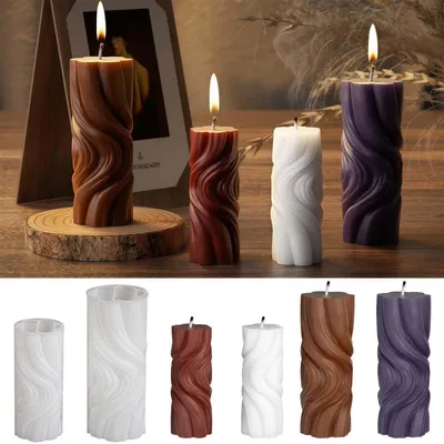 Immagine prodotto di Stampo in silicone 3D per candele, ideale per realizzare candele profumate e decorative