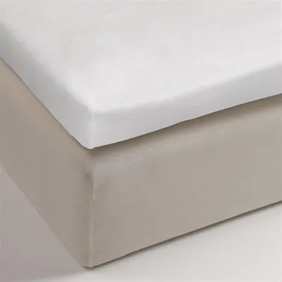 Produktbild von Ambiante Molton Toppspannbettlaken für 10 cm Matratzenhöhe Farbe White Größe 140x200/210