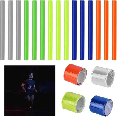 Immagine prodotto di Braccialetti di sicurezza riflettenti per bambini - Sicurezza durante il jogging - Braccialetti riflettenti per bambini per la scuola e lo sport.