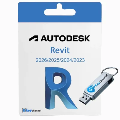 Produktbild von Revit 2026/2025/2024/2023 | Windows | Redeem Key + USB-Stick