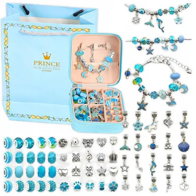 Produktbild von daza kids DIY Schmuckset Charms Perlen Mädchen Koffer