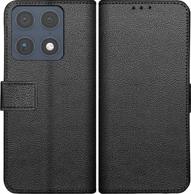 Image de Cazy Coque compatible avec Motorola Signature Coque avec Porte-cartes – Bookcase Classic – Noir