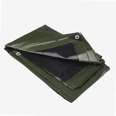 Imagen del producto de Lona multifuncional negra y verde de 240 g/m2, marca WERKA PRO