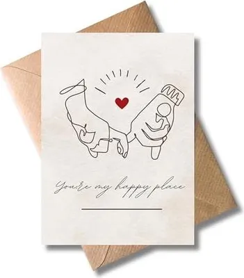 Produktbild von Liebeskarte  - mit Umschlag, für Valentinstag & Hochzeit