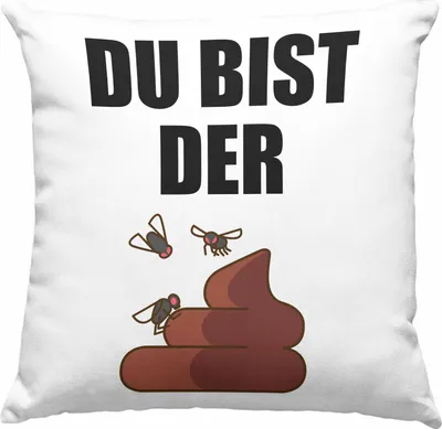 Produktbild von Trendation - Du Bist Der Shit Lustige Deko-Kissen mit Füllung 40x40 mit Spruch Geschenk Kollege Kollegin Bester Freund Freundin Sarkastischer Spruch (Grün)