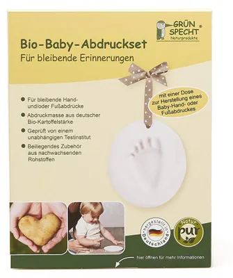 Produktbild von Grünspecht -Baby-Abdruck-Set inkl. 2 Bändern