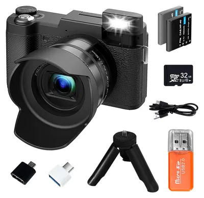 Obrázok produktu pre Digitálny fotoaparát 4K, 48MP fotoaparát s 3,0" obrazovkou, kompaktný fotoaparát