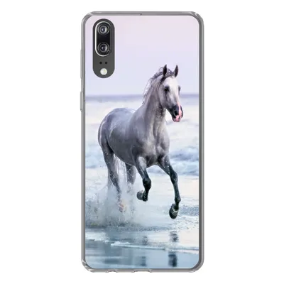 Produktbild von MuchoWow® Handyhülle Schutzhülle Hülle für Huawei P20 Pferd - Pilz - Strand Silikon Softcase Handy Hülle - Hardcover