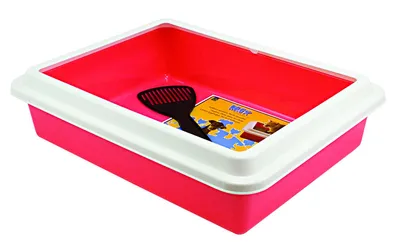 Immagine prodotto di Toilette con paletta per gatto piccola rosa