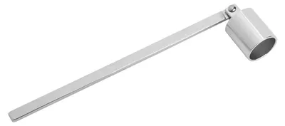 Kerzendocht-Trimmer aus Edelstahl, lang, silber