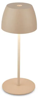 Produktbild von Briloner Serina Mini LED Tischlampe kabellos IP44, Dimmbar, Touch, Spritzwasserschutz, akku, beige, Ø8 x 20 cm