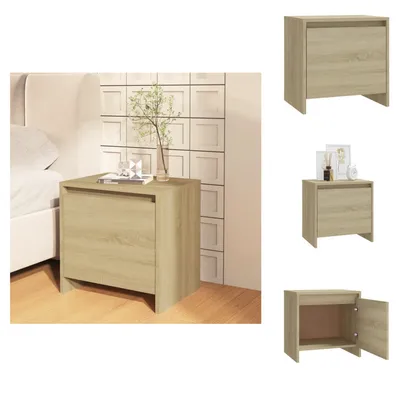 Immagine prodotto di vidaXL Comodino rovere Sonoma 45x34x44,5 cm in legno - Comodini