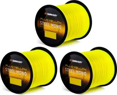 Produktbild von Steel Mono Fluo Carp Line Gelb 600 m / 0,30 mm / 3 Stk
