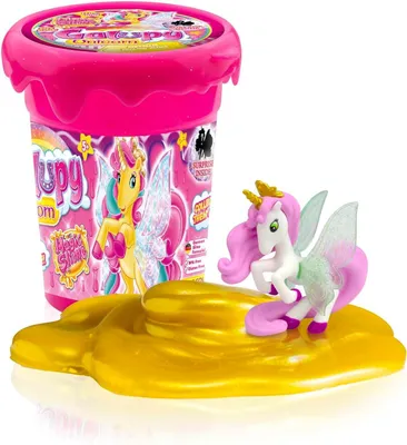 Produktbild von CRAZE MAGIC SLIME GALUPY Unicorn - Schleim mit wunderschönen Einhorn Spielfigur - Kinderschleim 110 ml