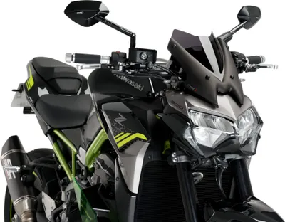 Image de Ecran PUIG sport fumé foncé homologué ABE pour Kawasaki