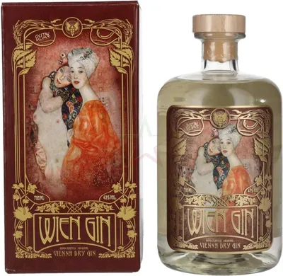 Produktbild von Wien Gin Gustav Klimt Edition Vienna Dry Gin 43,00 %  0,70 Liter