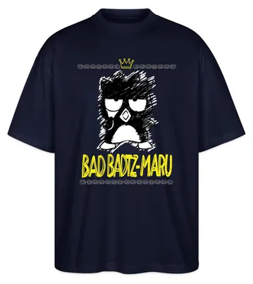 Produktbild von Spreadshirt Bad Badtz Maru Skizzen Stil Oversize Uni T-Shirt, XL, Navy
