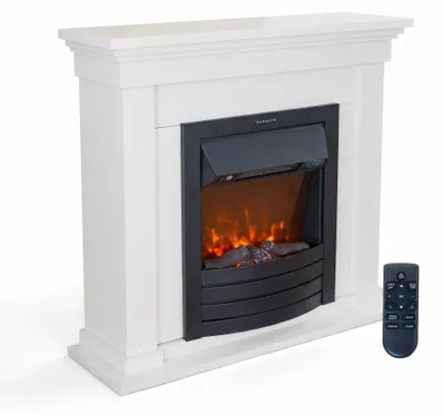 Immagine prodotto di XARALYN, camino elettrico da parete, 1800 Watt, 2 livelli di riscaldamento, effetto fiamma realistico, termostato