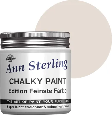 Produktbild von Ann Sterling Kreidefarbe Shabby Chic Farbe: 250ml. Lack Chalky Paint - Oldwhite