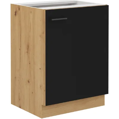 Obrázek produktu pro Dolní skříňka 60 MADERA 03 dub artisan / černá