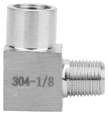 Zdjęcie produktu dla Łącznik kątowy z gwintem wewnętrznym BSPP na gwint zewnętrzny, adapter do złączek rurowych, szybki do powietrza, oleju, 1/8 cala