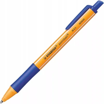 Produktbild von Druck-Kugelschreiber - STABILO pointball - Einzelstift - blau