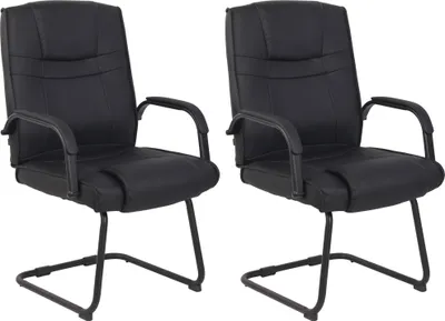 Produktbild von 2er Set Stühle HLO-CP11 schwarz/schwarz