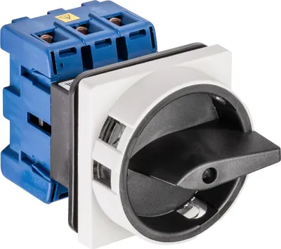 Produktbild von Kraus & Naimer Hauptschalter, 3-pol., 4-Loch Frontbef., 64x64, Ith=40 A, P=20 kW (AC23B, 400V AC), 25 mm², 1 Stk.