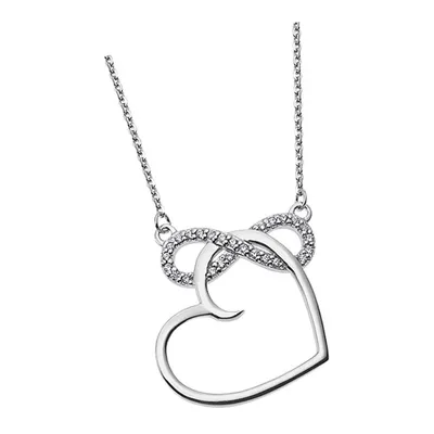 Produktbild von Lotus Silver Zirkonia Halskette 925 Silber LP1819-1/1 Unendlich Herz JLP1819-1-1