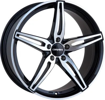 Immagine prodotto di Cerchio Carmani 15 Oskar 7 pollicix17 pollici ET40 5x112 nero lucido CA150717H440BP compatibile con Audi 100/200 A3 A4 A6 A8 Q2 Q3 TT