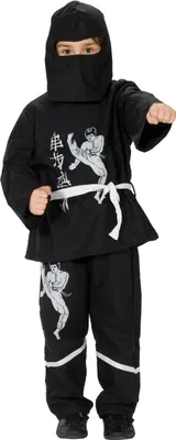 Produktbild von Kostüm Black Ninja 3-tlg, Größe:116