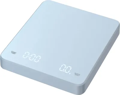 Obrázek produktu pro Digitální váha na kávu s časovačem, LED displej, váha na espresso, vestavěná dobíjecí baterie, max. 3 kg. Váží 0,1 g. Vysoce přesné měření v oz/ml/g
