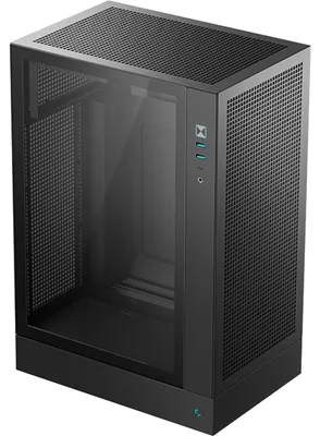 Image de DeepCool CH170 PLUS, Tour, PC, Noir, Micro ATX, Mini-ITX, ABS (acrylonitrile-butadiène-styrène), Verre trempé, SPCC, 16,4 cm