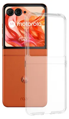 Image de Techsuit Clear Silicone Back Cover Housse pour Motorola Razr 50 - Transparent